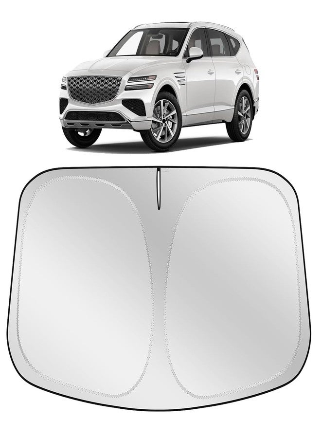 XHRING Windshield Sun Shade Sunshade Compatible with Genesis GV80 2026 2025 2024-2021 Accessories Car Front Window Sun Shield Cover - Image 1